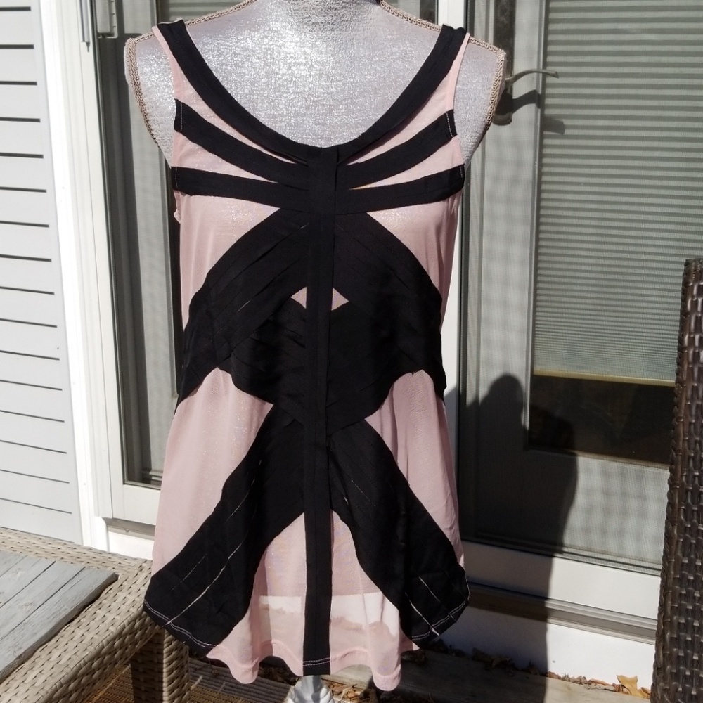 Silence & Noise Pink Sheer Tank